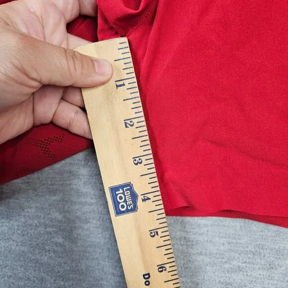 Yellow By Soulcycle Men's Black/Red Lined Pockets Workout short Size L - Picture 7 of 9